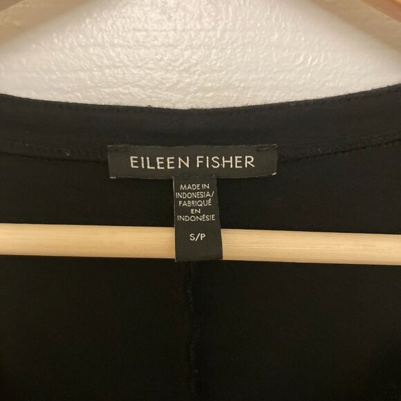 Eileen Fisher Zip Front Cotton Blend Ponte Lantern Jumpsuit Romper - Picture 4 of 4